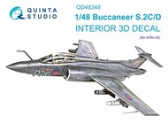 Blackburn Buccaneer S.2C/D 3D-Printed & coloured Interior on decal paper OUT OF STOCK IN US, HIGHER PRICED SOURCED IN EUROPE #QTSQD48348