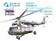  Quinta Studio  1/48 Mil Mi-17 (Mi-8MT Export version) 3D-Printed & coloured Interior on decal paper OUT OF STOCK IN US, HIGHER PRICED SOURCED IN EUROPE QTSQD48354