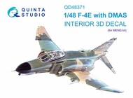  Quinta Studio  1/48 McDonnell F-4E Phantom with DMAS 3D-Printed & coloured Interior on decal paper QTSQD48371