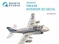  Quinta Studio  1/48 Interior 3D Decal - A-6A Intruder (KIN kit) QTSQD48372
