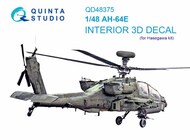  Quinta Studio  1/48 Boeing/Hughes AH-64E 3D-Printed & coloured Interior on decal paper QTSQD48375