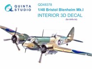 Bristol Blenheim Mk.I 3D-Printed & coloured Interior on decal paper #QTSQD48378