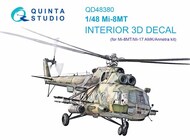  Quinta Studio  1/48 Mil Mi-8MT 3D-Printed & coloured Interior on decal paper QTSQD48380