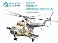  Quinta Studio  1/48 Mil Mi-17 3D-Printed & coloured Interior on decal paper QTSQD48381
