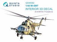  Quinta Studio  1/48 Mil Mi-8MT 3D-Printed & coloured Interior on decal paper QTSQD48382