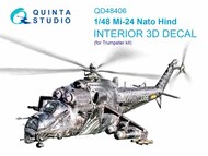  Quinta Studio  1/48 Interior 3D Decal - Mi-24 Hind NATO (TRP kit) QTSQD48406