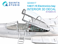 McDonnell F-15C Eagle Electronics bay 3D-Printed & coloured Interior on decal paper #QTSQD48417