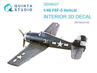 Grumma F6F-5 Hellcat 3D-Printed & coloured Interior #QTSQD48427