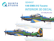 Embraer EMB-312 Tucano 3D-Printed & coloured Interior on decal paper #QTSQD48437