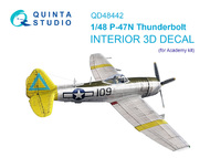 Republice P-47N Thunderbolt 3D-Printed & coloured Interior #QTSQD48442