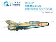 MiG-21UM 3D-Printed & coloured Interior on decal paper #QTSQD48447