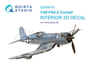 Vought F4U-2 Corsair 3D-Printed & coloured Interior #QTSQD48476