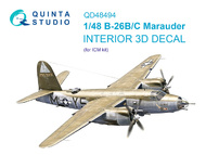 Martin B-26B Marauder 3D-Printed & coloured Interio OUT OF STOCK IN US, HIGHER PRICED SOURCED IN EUROPE #QTSQD48494