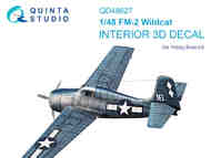 Grumman FM-2 Wildcat 3D-Printed & coloured Interior on decal paper #QTSQD48627
