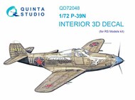  Quinta Studio  1/72 Bell P-39N Airacobra 3D-Printed & coloured Interior on decal paper QTSQD72048