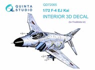  Quinta Studio  1/72 McDonnell F-4EJ KAI 3D-Printed & coloured Interior on decal paper QTSQD72065