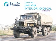  Quinta Studio  1/72 URAL 4320 3D-Printed & coloured Interior on decal paper OUT OF STOCK IN US, HIGHER PRICED SOURCED IN EUROPE QTSQD72069
