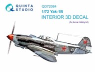 Yakovlev Yak-1B 3D-Printed & coloured Interior on decal paper #QTSQD72084
