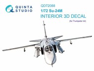  Quinta Studio  1/72 Sukhoi Su-24M 3D-Printed & coloured Interior on decal paper QTSQD72088