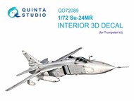  Quinta Studio  1/72 Sukhoi Su-24MR 3D-Printed & coloured Interior on decal paper QTSQD72089
