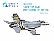 Interior 3D Decal - F-16A MLU Falcon (REV kit) #QTSQD72094