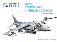 McDonnell-Douglas AV-8B late 3D-Printed & coloured Interior on decal paper OUT OF STOCK IN US, HIGHER PRICED SOURCED IN EUROPE #QTSQD72134