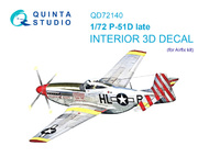 North-American P-51D Mustang late 3D-Printed & coloured Interior on decal paper OUT OF STOCK IN US, HIGHER PRICED SOURCED IN EUROPE #QTSQD72140