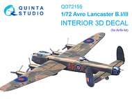 Avro Lancaster B.I/III 3D-Printed & coloured Interior #QTSQD72155