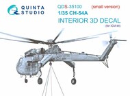 Sikorsky CH-54A 3D-Printed & coloured Interior on decal paper #QTSQDS35100