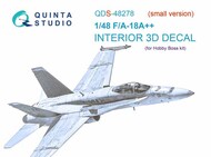 McDonnell-Douglas F/A-18E++ 3D-Printed & coloured Interior on decal paper OUT OF STOCK IN US, HIGHER PRICED SOURCED IN EUROPE #QTSQDS48278