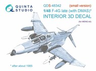  Quinta Studio  1/48 McDonnell F-4G Phantom late 3D-Printed & coloured Interior on decal paper QTSQDS48342