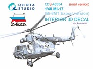 Mil Mi-17 (Mi-8MT Export version) 3D-Printed & coloured Interior on decal paper OUT OF STOCK IN US, HIGHER PRICED SOURCED IN EUROPE #QTSQDS48354