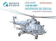  Quinta Studio  1/48 Mil Mi-8MT 3D-Printed & coloured Interior on decal paper QTSQDS48380