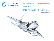 McDonnell F-15C Eagle 3D-Printed & coloured Interior on decal paper #QTSQDS48416