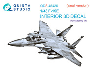 McDonnell F-15E Eagle 3D-Printed & coloured Interior on decal paper #QTSQDS48426