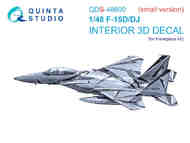 McDonnell F-15D/McDonnell F-15DJ 3D-Printed & coloured Interior on decal paper #QTSQDS48600