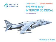 McDonnell-Douglas AV-8B early 3D-Printed & coloured Interior on decal paper #QTSQDS72130