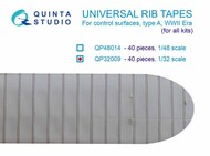  Quinta Studio  1/32 Universal rib tapes, type A. WWII Era (All kits) QTSQP32009