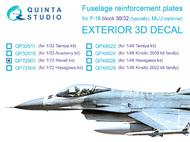 Lockheed-Martin F-16C block 30/32 reinforcement plates #QTSQP72001