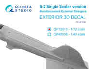 Ilyushin IL-2 (single seater) reinforcement external stringers (All kits) #QTSQP72013