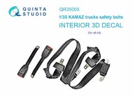  Quinta Studio  1/35 Soviet KamAZ-5350 trucks safety belts 3D-Printed & coloured on decal paper (all kits) QTSQR35005