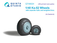  Quinta Studio  1/48 Kamov Ka-52 wheels with separate hubs and weighted effect tires/tyres OUT OF STOCK IN US, HIGHER PRICED SOURCED IN EUROPE QTSQT48024