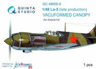  Quinta Studio  1/48 Vacuformed Canopy - La-5 Late (ZVE kit) QTSQC48005-S