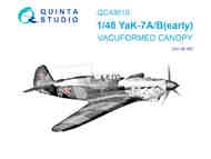 Yakovlev Yak-7A/Yak-7B early vacuumed clear canopy #QTSQC48010