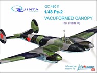  Quinta Studio  1/48 Vacuformed Canopy - Pe-2 (ZVE kit) QTSQC48011