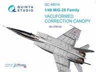  Quinta Studio  1/48 Vacuformed Canopy - MiG-25 Foxbat (ICM kit) QTSQC48014