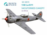  Quinta Studio  1/48 Vacuformed Canopy - La-9 La-11 (ARK kit) QTSQC48015