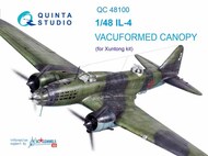  Quinta Studio  1/48 Vacuformed Canopy - IL-4 (XTM kit) QTSQC48100