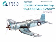 Vacuformed Canopy - F4U-1 Corsair Bird Cage (TAM kit) #QTSQC72023