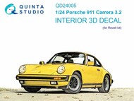  Quinta Studio  1/24 Interior 3D Decal - Porsche 911 Carrera 3.2 (REV kit) OUT OF STOCK IN US, HIGHER PRICED SOURCED IN EUROPE QTSQD24005